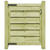 vidaXL Puerta de jard&iacute;n madera de pino impregnada verde 100x100 cm