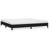 vidaXL Cama sin colch&oacute;n tela negro 200x200 cm