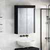 vidaXL Armario con espejo de ba&ntilde;o TULUM Negro 60 x 16,5 x 78 cm