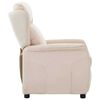 vidaXL Sillón reclinable Crema 67.5 x 93.5 x 101.5 cm tela