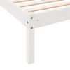 vidaXL Cama extralarga sin colchón madera maciza pino blanca 200x210cm