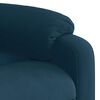 vidaXL Sill&oacute;n reclinable elevable de terciopelo azul