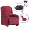 vidaXL Sill&oacute;n de masaje reclinable elevable terciopelo rojo tinto
