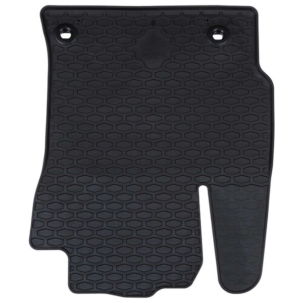 vidaXL Alfombrilla de Coche 4 pcs Negro Goma