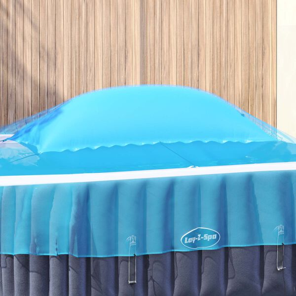 vidaXL Almohada de piscina de invierno Azul 380 x 180 x 140 cm PVC