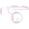 vidaXL Toldo Retr&aacute;ctil El&eacute;ctrico Marr&oacute;n 3 x 2,5 m