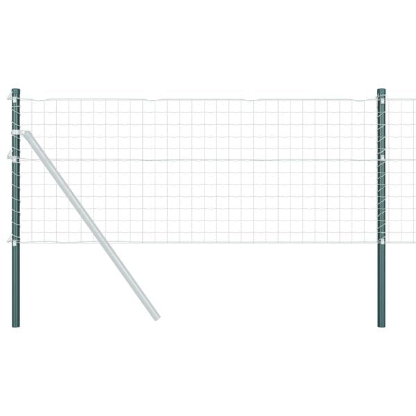 vidaXL Poste de Valla 2 pcs Verde 100 cm