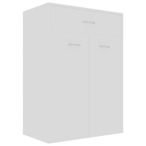 vidaXL Zapatero de madera contrachapada blanco 60x35x84 cm