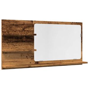 vidaXL Espejo mueble de ba&ntilde;o madera ingenier&iacute;a envejecida 90x11x45 cm