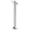 vidaXL Columna de agua de jard&iacute;n acero inoxidable redonda 95 cm