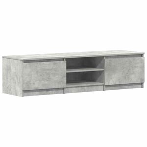 vidaXL Mueble de TV madera contrachapada gris hormig&oacute;n 140x40x35,5 cm