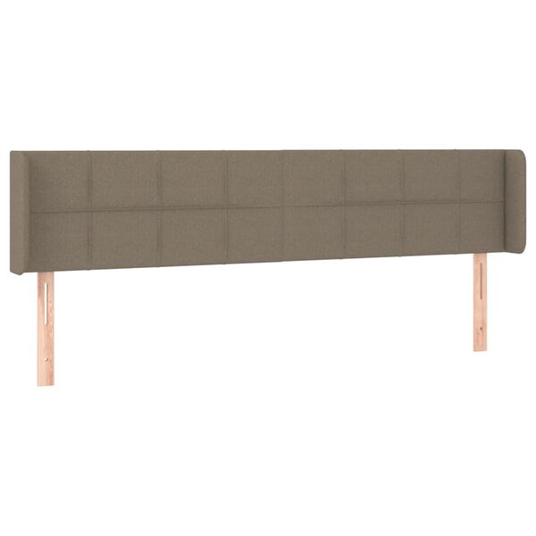 vidaXL Cabecero de tela gris taupe 163x16x78/88 cm