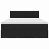 vidaXL Cama con almacenamiento Negro 140 x 190 cm Terciopelo