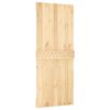 vidaXL Puerta NARVIK Natural 85 x 210 cm Madera de Pino S&oacute;lido