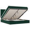 vidaXL Estructura de cama otomana colchones terciopelo verde oscuro