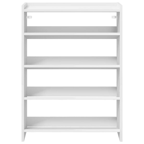 vidaXL Mueble zapatero madera contrachapada blanco 60x25x81 cm