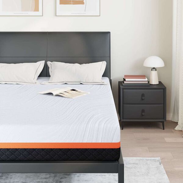 vidaXL Colch&oacute;n y gris 140 x 200 cm Tela Jacquard