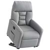 vidaXL Sill&oacute;n el&eacute;ctrico reclinable elevable de tela gris claro