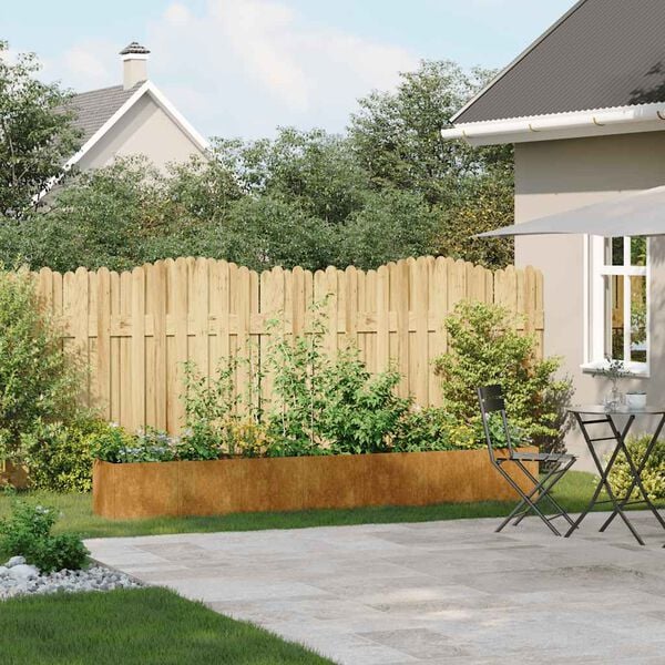 vidaXL Jardinera oxidada 280x40x40 cm acero corten