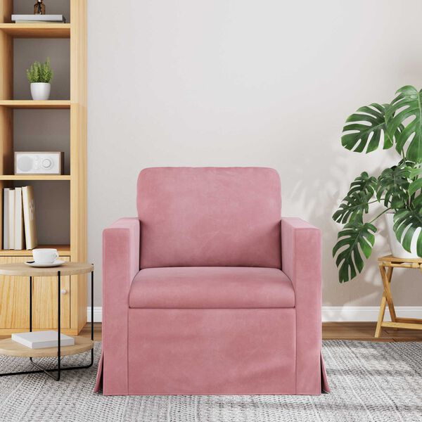 vidaXL Sof&aacute; Rosa Dimensiones generales: 78 x 78 x 80 cm (An x P x A)