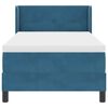 vidaXL Cama tipo Box Spring Azul Oscuro 200 x 100 cm Terciopelo