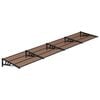 vidaXL Marquesina de puerta policarbonato negro 396x90 cm