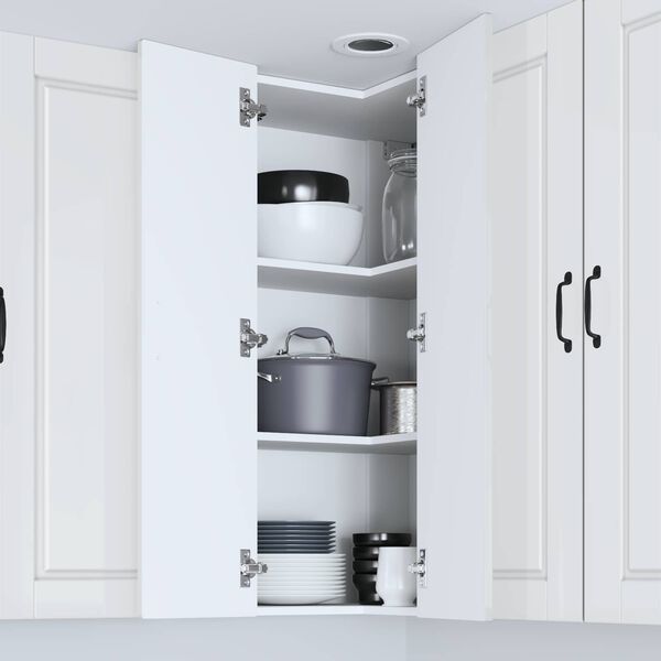 vidaXL Mueble de Cocina con estante brillante 57 x 57 x 100 cm