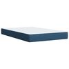 vidaXL Cama box spring con colch&oacute;n tela azul 120x200 cm