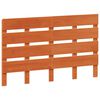 vidaXL Cabecero de cama madera maciza de pino marr&oacute;n cera 120 cm