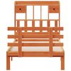 vidaXL Cama con estantería sin colchón madera maciza marrón 75x190 cm