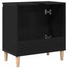 vidaXL Gabinete de Lavabo para Ba&ntilde;o Roble Negro 58 x 33 x 60 cm