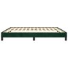 vidaXL Estructura cama sin colch&oacute;n terciopelo verde oscuro 160x200 cm