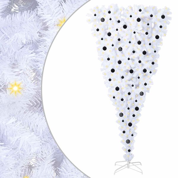 vidaXL &Aacute;rbol de Navidad artificial con 300 LED 240 cm PVC y Acero