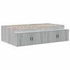 vidaXL Estructura de cama Gris Sonoma 90 x 200 cm Madera contrachapada