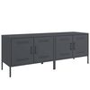 vidaXL Muebles de TV 2 unidades acero gris antracita 68x39x50,5 cm