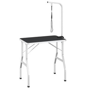 vidaXL Mesa de ba&ntilde;o para perros, gatos y mascotas ajustable 1 lazo