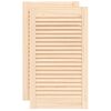 vidaXL Puertas de armario de lamas 2 uds madera de pino 69x39,4 cm