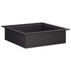 vidaXL Anillo para hoguera Negro 80 x 80 x 25 cm Acero