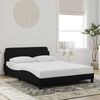 vidaXL Estructura de cama Dover terciopelo negro 140x190 cm