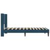 vidaXL Estructura de cama con cabecera Azul 80 x 200 cm Terciopelo