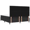 vidaXL Cama tipo Box Spring con colch&oacute;n Negro 180 x 200 cm tela