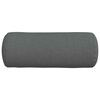 vidaXL Cojines Bolster 2 pcs Gris oscuro Ø 15 x 40 cm tela