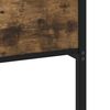vidaXL Estructura de cama sin colch&oacute;n madera roble ahumado 120x190 cm