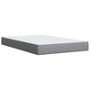 vidaXL Cama box spring con colch&oacute;n tela gris claro 120x200 cm