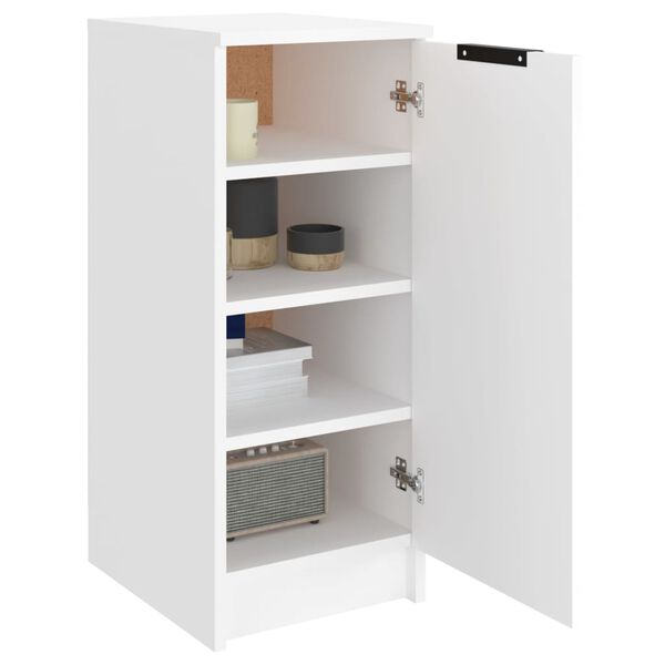 vidaXL Mueble zapatero de madera contrachapada blanco 30x35x70 cm
