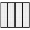 vidaXL Mosquiteras para puerta bloque magn&eacute;tico 2 uds negro 200x80 cm