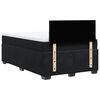 vidaXL Cama box spring con colch&oacute;n terciopelo negro 120x200 cm