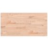 vidaXL Encimera de ba&ntilde;o madera maciza de haya 80x40x2,5 cm
