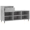 vidaXL Mueble zapatero madera contrachapada gris hormig&oacute;n 102x36x60 cm