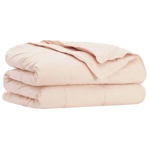 vidaXL Edred&oacute;n 135 x 200 cm Todas las estaciones Fibra de Kapok Beige
